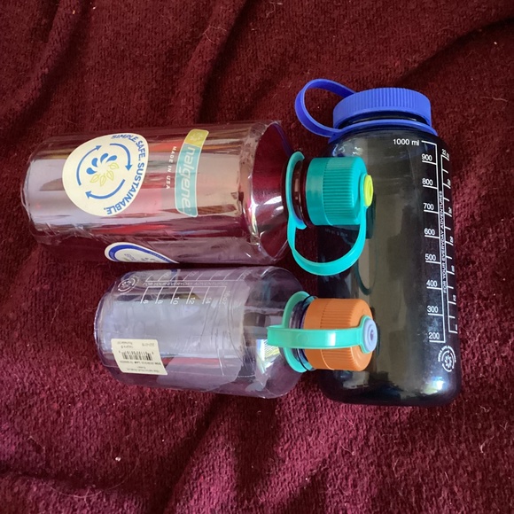 32 ounce Nalgene Water Bottle Bundle of 3, one wide mouth, one narrow mouth 32 - Picture 4 of 4